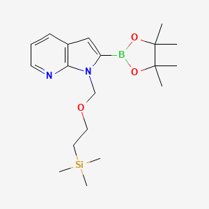 2-(tetramethyl-1,3,2-dioxaborolan-2-yl)-1-{[2-(trimethylsilyl)ethoxy]methyl}-1H-pyrrolo[2,3-b]pyridine