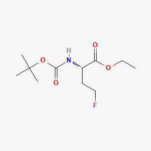 Ethyl (S)-2-((tert-butoxycarbonyl)amino)-4-fluorobutanoate