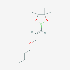 molecular formula C13H25BO3 B14897267 (E)-2-(3-Butoxyprop-1-en-1-yl)-4,4,5,5-tetramethyl-1,3,2-dioxaborolane 