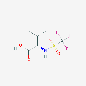 molecular formula C6H10F3NO4S B14897275 ((Trifluoromethyl)sulfonyl)-L-valine 