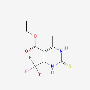 Ethyl 6-methyl-2-thioxo-4-(trifluoromethyl)-1,2,3,4-tetrahydropyrimidine-5-carboxylate