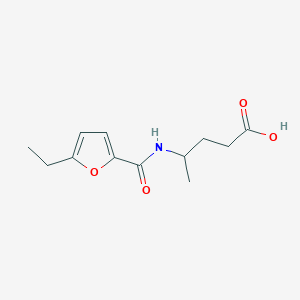 4-(5-Ethylfuran-2-carboxamido)pentanoic acid