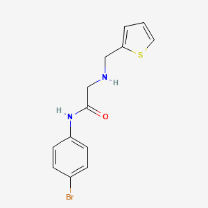 molecular formula C13H13BrN2OS B14897307 n-(4-Bromophenyl)-2-((thiophen-2-ylmethyl)amino)acetamide 