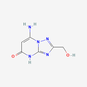 molecular formula C6H7N5O2 B1489731 7-Amino-2-(hydroxymethyl)[1,2,4]triazolo[1,5-a]pyrimidin-5(4H)-one CAS No. 1934686-58-4