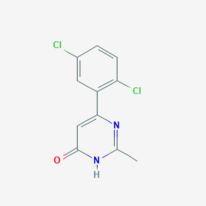 molecular formula C11H8Cl2N2O B1489733 6-(2,5-Dichlorophenyl)-2-methylpyrimidin-4-ol CAS No. 1691921-01-3