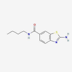 molecular formula C12H15N3OS B14897333 2-Amino-N-butylbenzo[d]thiazole-6-carboxamide 