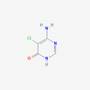 molecular formula C4H4ClN3O B1489734 6-Amino-5-chloro-1,4-dihydropyrimidin-4-one CAS No. 310400-36-3
