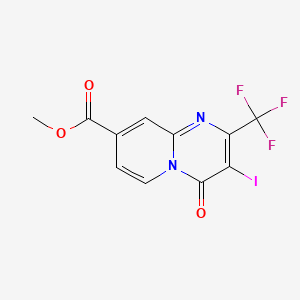 Methyl 3-iodo-4-oxo-2-(trifluoromethyl)-4H-pyrido[1,2-a]pyrimidine-8-carboxylate