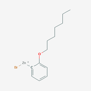 molecular formula C13H19BrOZn B14897343 2-n-HeptyloxyphenylZinc bromide 