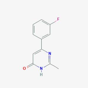 molecular formula C11H9FN2O B1489735 6-(3-Fluorophenyl)-2-methylpyrimidin-4-ol CAS No. 1691167-05-1