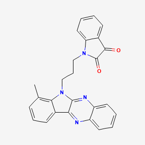 1-[3-(7-methyl-6H-indolo[2,3-b]quinoxalin-6-yl)propyl]-1H-indole-2,3-dione