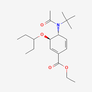 Ethyl (3R,4R)-4-(N-(tert-butyl)acetamido)-3-(pentan-3-yloxy)cyclohexa-1,5-diene-1-carboxylate