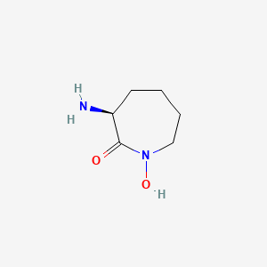 (S)-3-Amino-1-hydroxyazepan-2-one