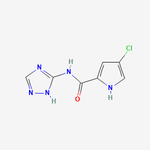 molecular formula C7H6ClN5O B14897363 4-chloro-N-(4H-1,2,4-triazol-3-yl)-1H-pyrrole-2-carboxamide 