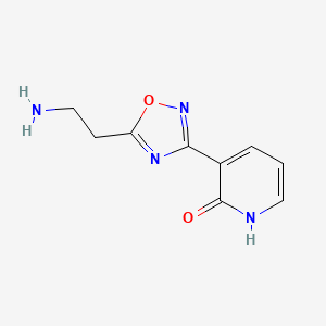 molecular formula C9H10N4O2 B1489737 3-(5-(2-aminoethyl)-1,2,4-oxadiazol-3-yl)pyridin-2(1H)-one CAS No. 1996203-39-4