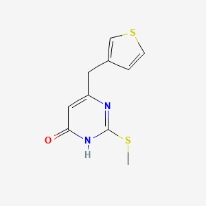 2-(methylthio)-6-(thiophen-3-ylmethyl)pyrimidin-4(3H)-one