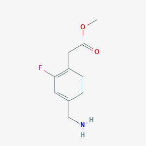 Methyl 2-(4-(aminomethyl)-2-fluorophenyl)acetate