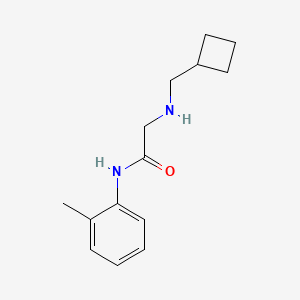 molecular formula C14H20N2O B14897394 2-((Cyclobutylmethyl)amino)-N-(o-tolyl)acetamide 