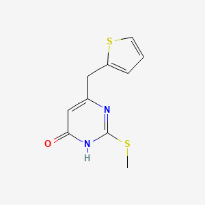 2-(methylthio)-6-(thiophen-2-ylmethyl)pyrimidin-4(3H)-one
