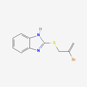 molecular formula C10H9BrN2S B14897431 2-[(2-bromoprop-2-en-1-yl)sulfanyl]-1H-benzimidazole 