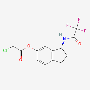 (R)-3-(2,2,2-Trifluoroacetamido)-2,3-dihydro-1H-inden-5-yl 2-chloroacetate