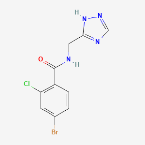 n-((1h-1,2,4-Triazol-5-yl)methyl)-4-bromo-2-chlorobenzamide