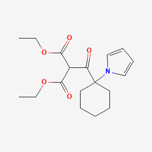 diethyl 2-(1-(1H-pyrrol-1-yl)cyclohexanecarbonyl)malonate