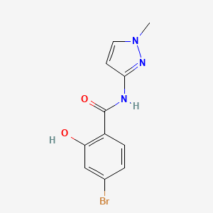 molecular formula C11H10BrN3O2 B14897522 4-bromo-2-hydroxy-N-(1-methyl-1H-pyrazol-3-yl)benzamide 