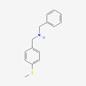 N-benzyl-1-[4-(methylsulfanyl)phenyl]methanamine