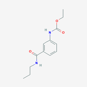 molecular formula C13H18N2O3 B14897530 Ethyl (3-(propylcarbamoyl)phenyl)carbamate 