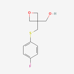 (3-(((4-Fluorophenyl)thio)methyl)oxetan-3-yl)methanol