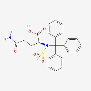 N2-(Methylsulfonyl)-N2-trityl-L-glutamine