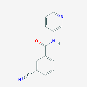 molecular formula C13H9N3O B14897592 3-cyano-N-(pyridin-3-yl)benzamide 