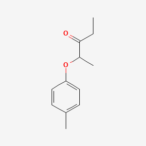 molecular formula C12H16O2 B14897619 2-(P-tolyloxy)pentan-3-one 