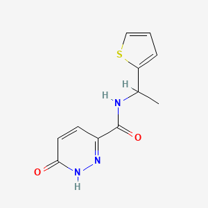 6-Oxo-N-(1-(thiophen-2-yl)ethyl)-1,6-dihydropyridazine-3-carboxamide