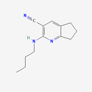 2-(Butylamino)-6,7-dihydro-5h-cyclopenta[b]pyridine-3-carbonitrile