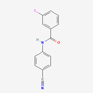 molecular formula C14H9IN2O B14897645 N-(4-cyanophenyl)-3-iodobenzamide 