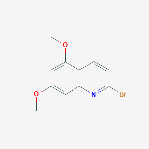 molecular formula C11H10BrNO2 B14897665 2-Bromo-5,7-dimethoxyquinoline 