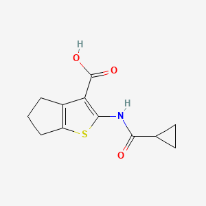 2-(Cyclopropanecarboxamido)-5,6-dihydro-4h-cyclopenta[b]thiophene-3-carboxylic acid