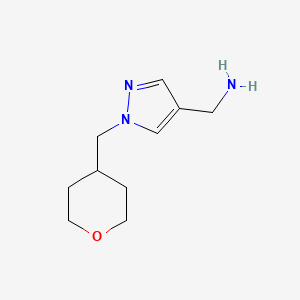 B1489769 {1-[(oxan-4-yl)methyl]-1H-pyrazol-4-yl}methanamine CAS No. 1342584-81-9
