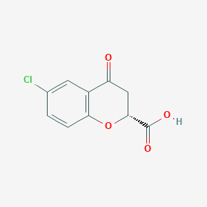 (R)-6-Chloro-4-oxochromane-2-carboxylic acid