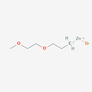 molecular formula C6H13BrO2Zn B14897750 3-(2-Methoxyethoxy)propylZinc bromide 