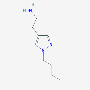 molecular formula C9H17N3 B1489777 2-(1-丁基-1H-吡唑-4-基)乙胺 CAS No. 1341188-48-4