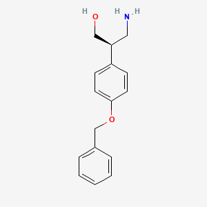 molecular formula C16H19NO2 B14897784 (R)-3-Amino-2-(4-(benzyloxy)phenyl)propan-1-ol 