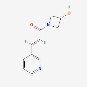 molecular formula C11H12N2O2 B1489779 (2E)-1-(3-羟基氮杂环丁烷-1-基)-3-(吡啶-3-基)丙-2-烯-1-酮 CAS No. 1344739-74-7