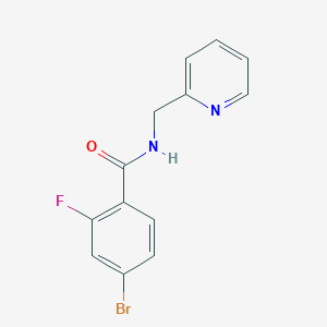 4-bromo-2-fluoro-N-(pyridin-2-ylmethyl)benzamide