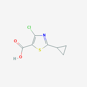 molecular formula C7H6ClNO2S B14897809 4-Chloro-2-cyclopropylthiazole-5-carboxylic acid 