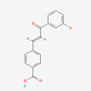 (E)-4-(3-(3-Bromophenyl)-3-oxoprop-1-en-1-yl)benzoic acid