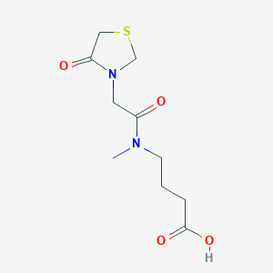 molecular formula C10H16N2O4S B14897850 4-(n-Methyl-2-(4-oxothiazolidin-3-yl)acetamido)butanoic acid 