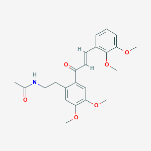 N-[2-[2-[(E)-3-(2,3-dimethoxyphenyl)prop-2-enoyl]-4,5-dimethoxyphenyl]ethyl]acetamide